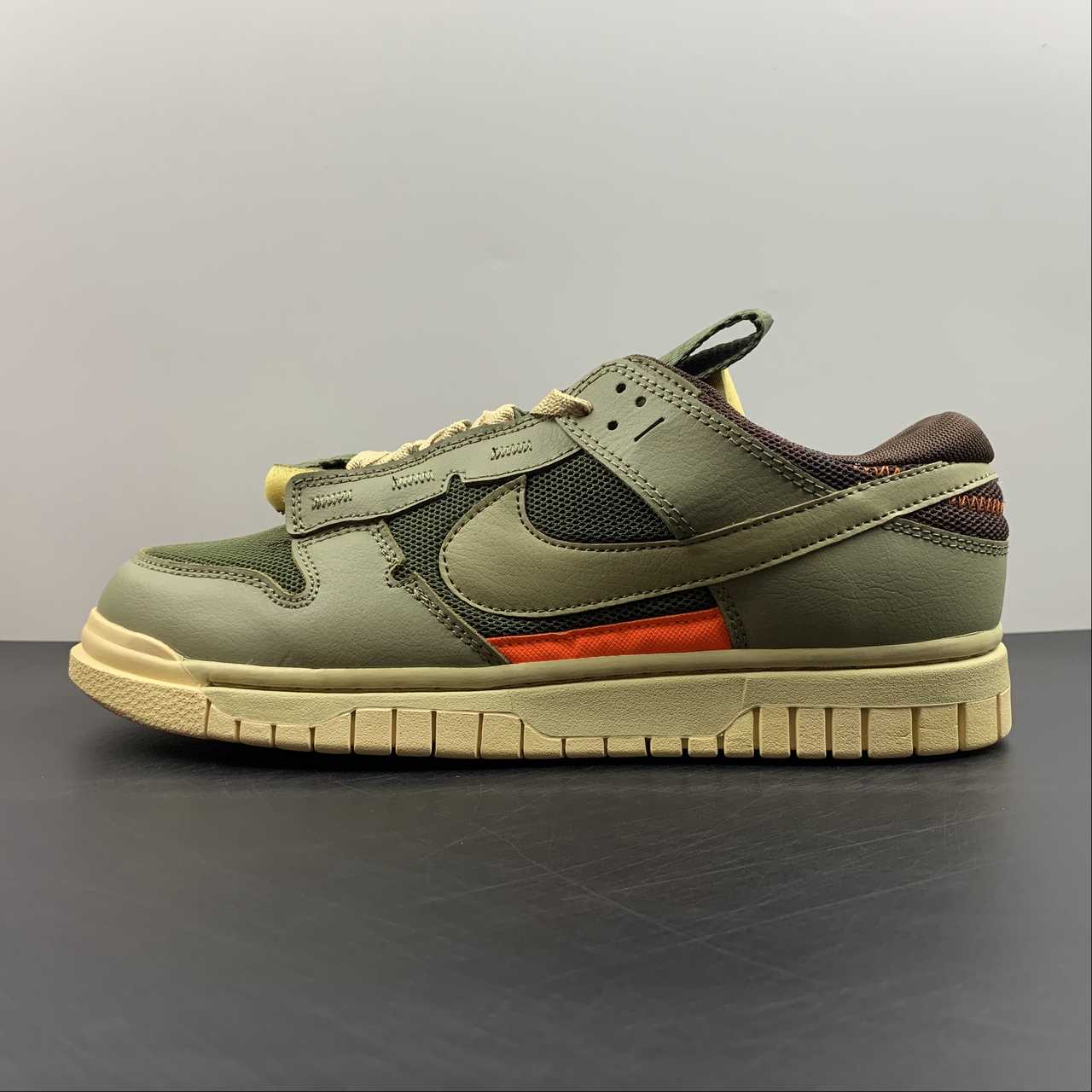 Nike-Dunk-Low-Remastered-Light-Olive-Orange-Brown-For-Sale