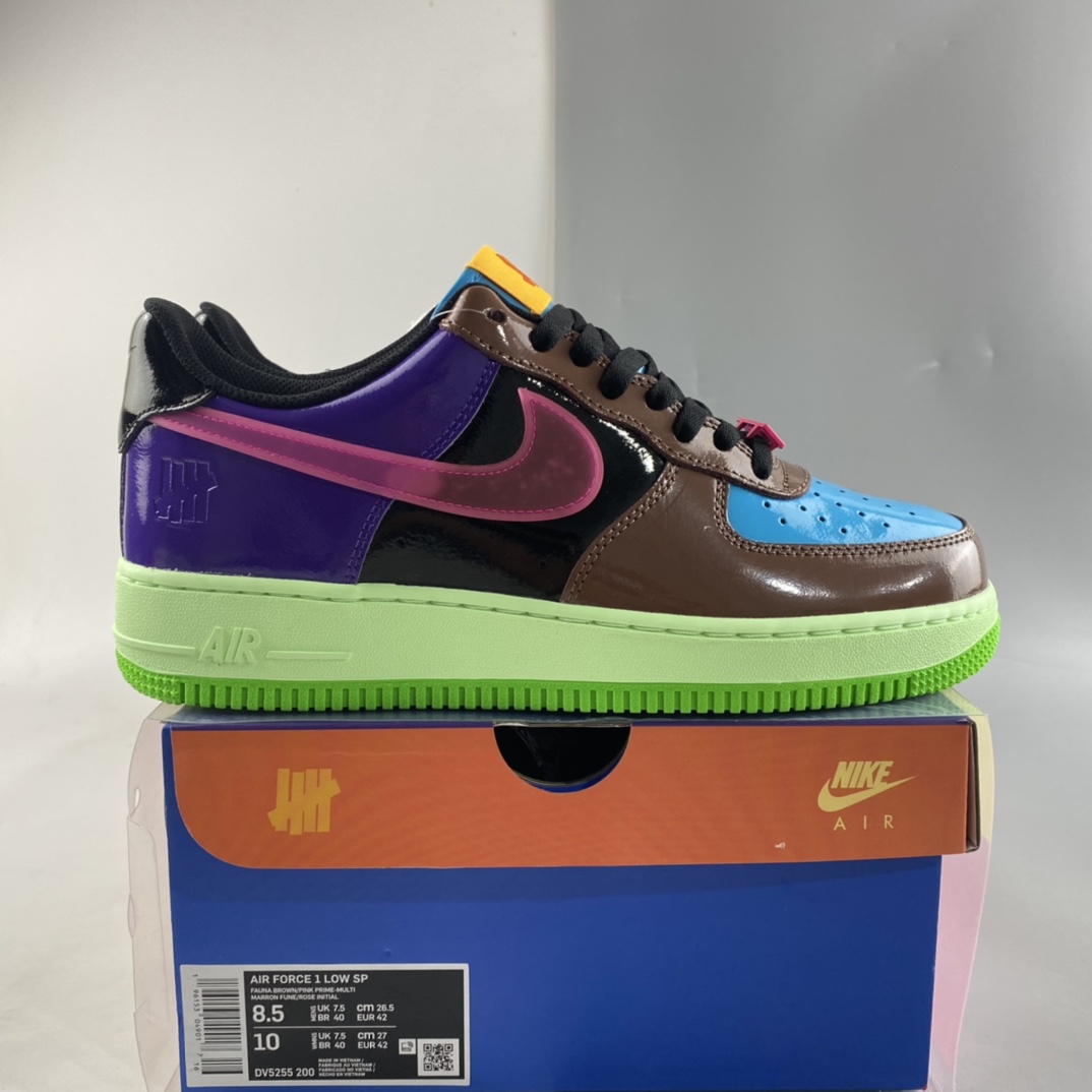 Undefeated-X-Nike-Air-Force-1-Low-Fauna-Brown-Pink-Prim-For-Sale-7