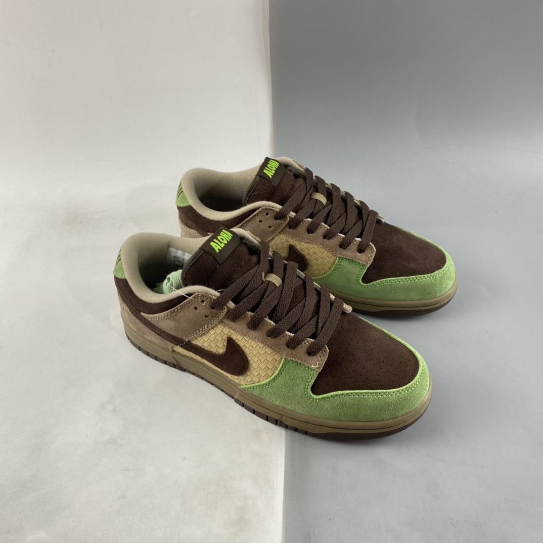 Kickshi-x-Nike-Dunk-Low-Aloha-Khaki-Baroque-Brown-Mean-Green-For-Sale-6