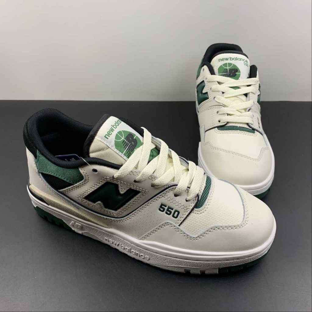 New Balance 550 Sea Salt Pine Green For Sale The Sole Line