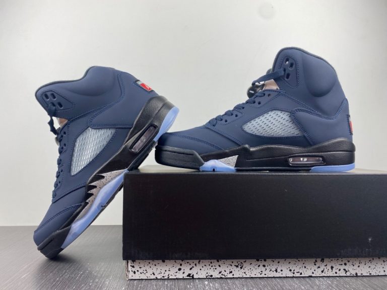 Air Jordan 5 Midnight Navy/BlackFootball Grey FD6812400