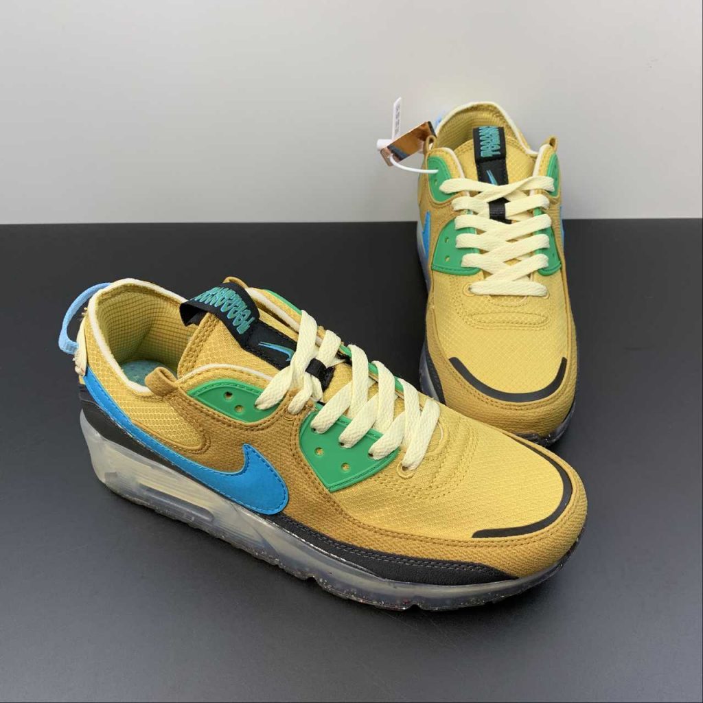 Nike Air Max 90 Terrascape Wheat Gold Blue Lightning DQ3987700 For