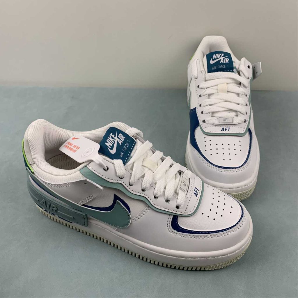 air force 1 shadow white blue black