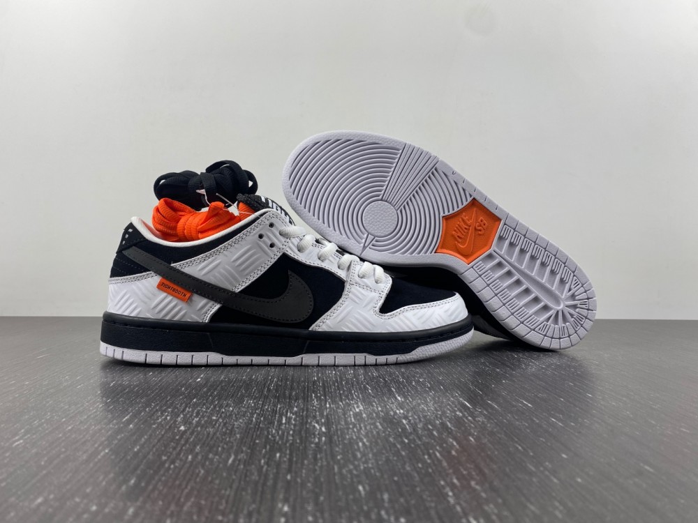 TIGHTBOOTH-x-Nike-SB-Dunk-Low-White-Black-Safety-Orange-For-Sale